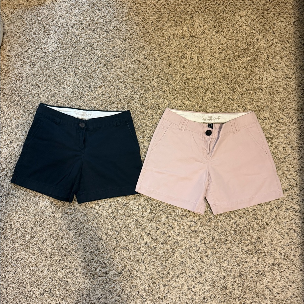 Mango Women's Black and Dusty Pink Shorts ( set of two)